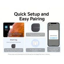 Android Tag GPS Tracker Compatible with Find Hub Long Distance Locator Anti Lost Key Finder for Keys Wallet
