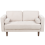 Beliani Sofa 2 Seater NURMO Fabric Light Beige 1