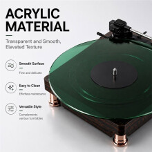 Acryl Draaitafelmat Slipmat Platenonderlegger LP Vinylplaat Vervangende Accessoires Wit