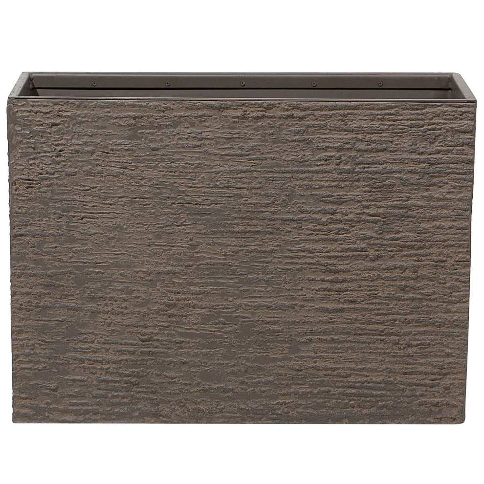 Beliani Plant Pot Edessa 70 Cm Dark/Brown