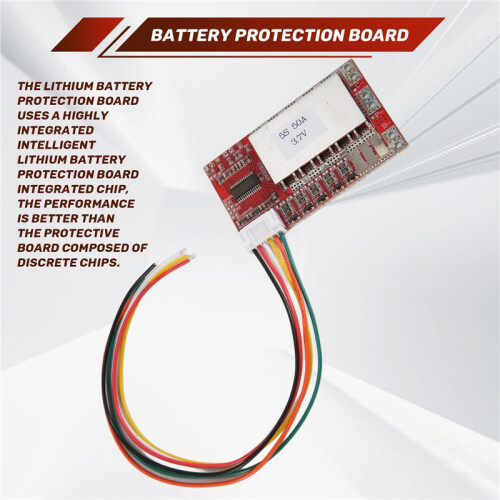 5S 50A BMS Board 3.7V Lithium Battery Protection Board with Balance 1