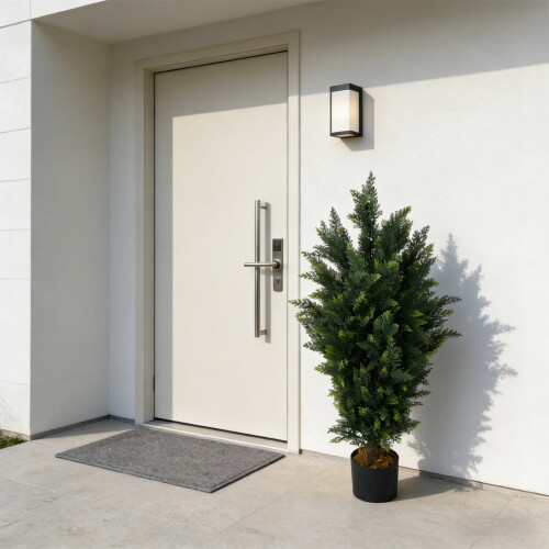 Living And Home 90cm Decorative Artificial Cypress Tree in Pot