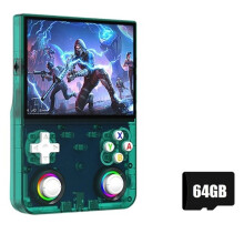 R36 Ultra X Open Source Video Game Console 4.5-Inch IPS Screen 64GB Pocket Player 2.4G WiFi PSP Handheld Game Console B