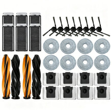 34-Delige Set Vervangende Accessoires voor  L40s Ultra / L40s Pro Ultra Stofzuiger: Borstel, Filter, Dweil, Stofzak
