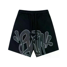 (XL, A) Mens Summer Shorts 2025, Cotton, Printed, Cool, Hip Hop Style