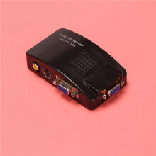 5X AV to VGA Adapter RCA VGA Converter PC RCA Composite S-Video AV Input to PC VGA LCD Output Converter Box