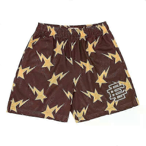 (Coffee WJX, M) Eric Emanuel EE Basic Shorts - Men's Gym Workout Shorts