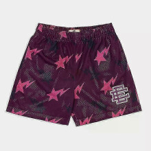 (Wine red WJX, XL) Eric Emanuel EE Basic Shorts - Men's Gym Workout Shorts