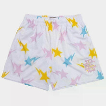 (White and yellow WJX, XXXL) Eric Emanuel EE Basic Shorts - Men's Gym Workout Shorts