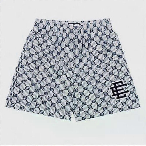 (Navy blue CC, XXL) Eric Emanuel EE Basic Shorts - Men's Gym Workout Shorts