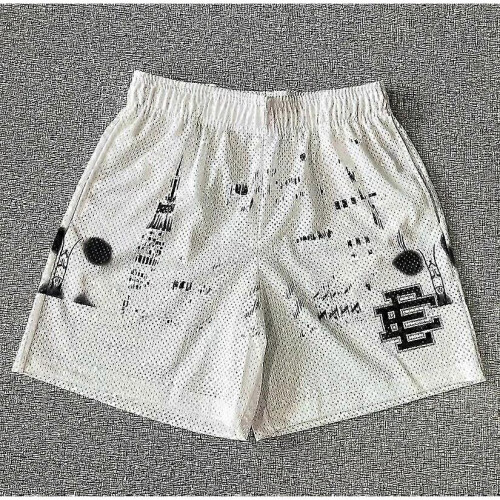 (white fangzi, M) Eric Emanuel EE Basic Shorts - Men's Gym Workout Shorts