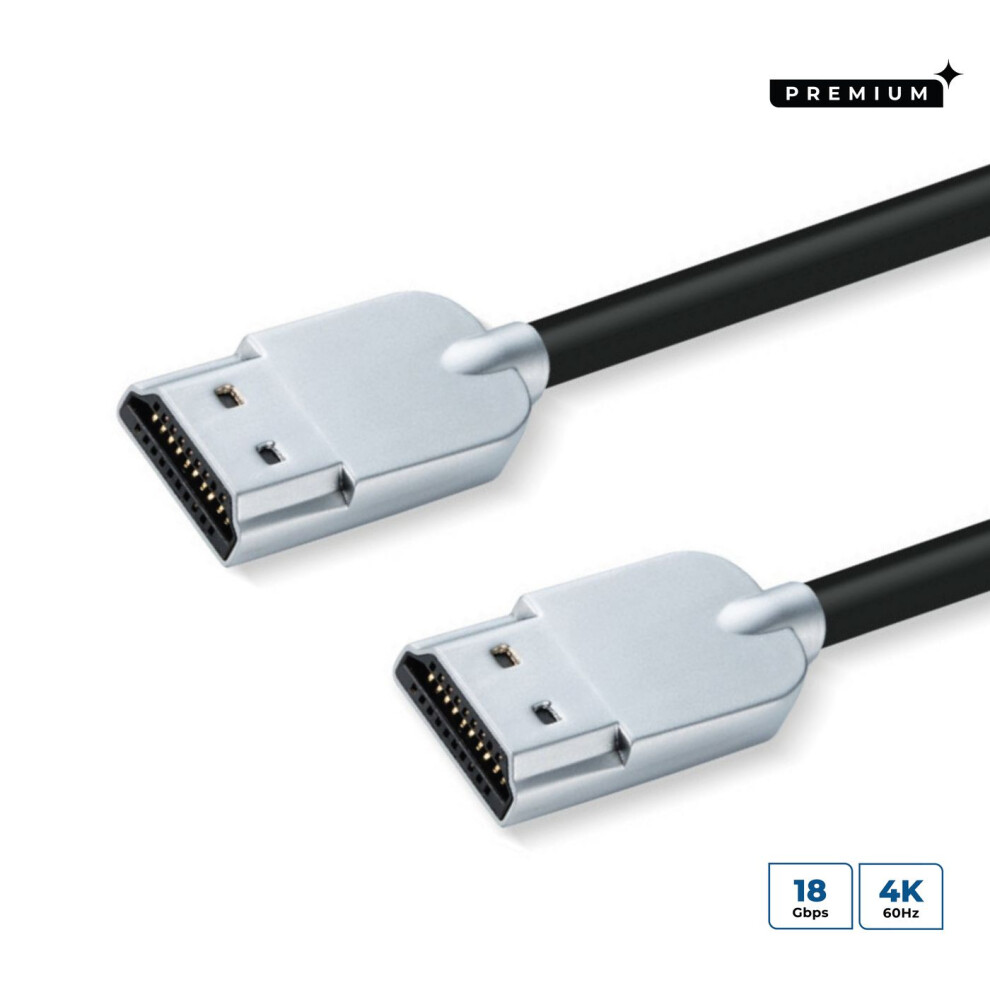 Microconnect Premium Hdmi 2.0 Super Slim 1.5 M Black 5715063300817