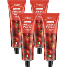 by Amazon Tomato Puree, 200g (Pack of 4)