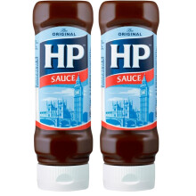 HP Sauce Top Down Brown, 450 g (Pack of 2)