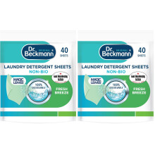 Dr. Beckmann MAGIC LEAVES Laundry Detergent Sheets NON-BIO | Convenient and pre-dosed laundry detergent sheets | Dissolvable climate neutral and easy