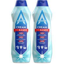Astonish Multi-Purpose Deep Cleaning Cream Cleaner with Bleach, 500ml (Pack of 2)
