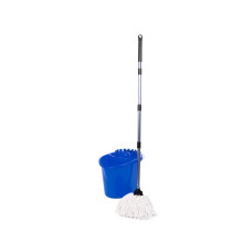 Requisite Needs Professional Mop and Bucket Set Heavy Duty with Wringer and Two Traditional Cotton Mop Heads for Cleaning Floors –Mop Bucket Capacit