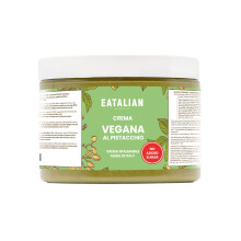 EATALIAN BY AMZ BETTER Vegan Pistachio Cream with No Added Sugar, Vegan Spread, Ideal on Bread, Perfect with Ice Cream and Dubai Chocolate, 500g Made