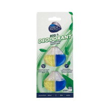 CARE+PROTECT ECO+ Deodorant for Dishwasher - Eliminates Bad Odours - Long-Lasting Lemon Fragrance - 2 Shells - Upto 120 Washes