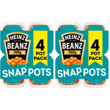 Heinz Baked Beans Snap Pots 200g (8 pack)