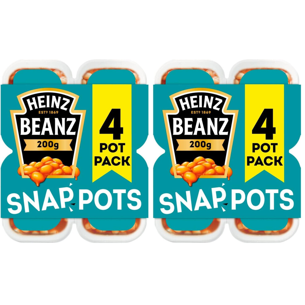 Heinz Baked Beans Snap Pots 200G (8 Pack)