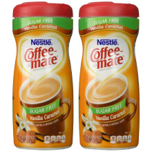 Coffee Mate Sugar Free - Vanilla Caramel Flavoured Coffee Whitener - Powder Creamer for Coffee, 289grams (Pack of 2)