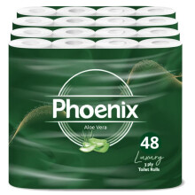 Phoenix Soft Aloe Vera Fragranced Luxury Toilet Rolls Bulk Buy - Quilted White 3