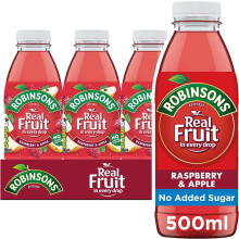 Robinsons RTD, Raspberry & Apple, 500ml, Pack 12