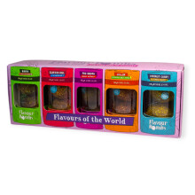 Flavours of the World Gift Box - 5 Global Flavours (Birria, Seafood Boil, Pho, Jollof, Coconut Curry) - Gourmet Spice Gift Set, Easy Cooking Kit, Foo