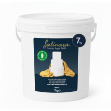 Satinara Luxury White Sugar Paste for Cakes and Bakes, Palm Oil Free, Fondant Ic