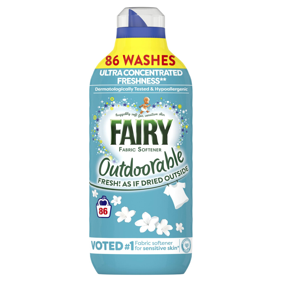 Fairy Outdoorable Fabric Softener, Ultra Concentrated Freshness For Sensitive Sk