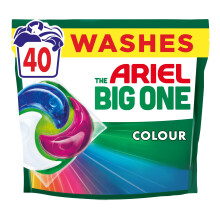 Ariel The Big One PODS, Washing Liquid Laundry Detergent Capsules 40 Washes, Co