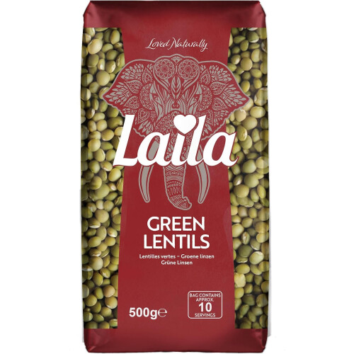 Laila Green Lentils 500 g