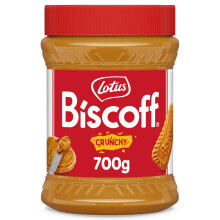 Lotus Biscoff Crunchy spread, Caramelised Biscuit Flavour, 700g, Vegan, Nut Free, No Added Colours or Flavours