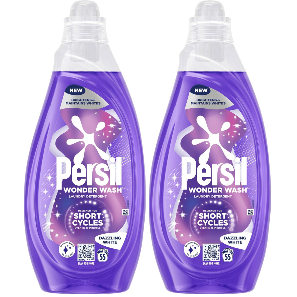 Persil Wonder Wash Liquid Detergent Laundry Detergent, 55 Washes, 1.485 L (Pack Of 2)