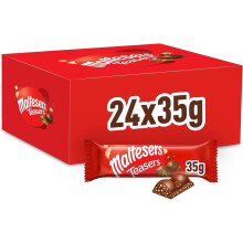 Maltesers Teasers Chocolate Bar Bulk Box, 24 x 35g