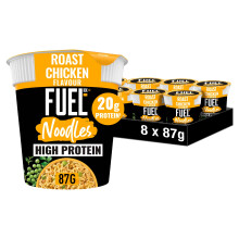 FUEL10K Roast Chicken High Protein Instant Noodles Pot, 20g Protein Meal or Snac