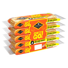 JACOB'S On The Go Fibre Boost Oats & Wholegrain Cracker Biscuits 46 g (Pack of 5)