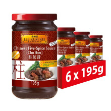 Lee Kum Kee Chu Hou Chinese Five-Spice Sauce, Vegan, 195 g (Pack of 6)