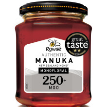 Rowse Authentic Manuka New Zealand Honey 250+ Mgo 225g
