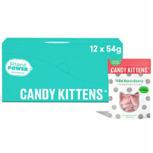Candy Kittens Vegan Sweets Wild Strawberry – Plant-Based Vegan Treats with Fruity Flavour, No Nasties, Made with Real Fruit Juice – Ideal Snacks f