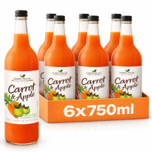 James White Organic Carrot & Apple Juice - Vegan - No Added Sugar