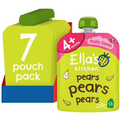 Ella's Kitchen, Stage 1 from 4 Months First Taste Pears ,70 g, (Pack o