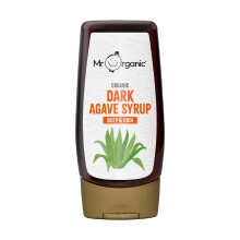 Mr Organic - Organic Dark Agave Syrup 250 ml - Non GMO & Preservative Free - Glu