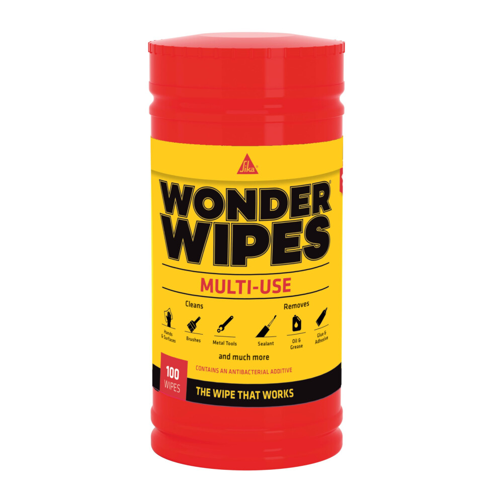 Everbuild Wipe80x6 Wonder Wipes, 6 Tubes Of 100 Wipes