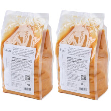 Emma Basic Miso Paste 1kg | Unpasteurised | Traditionaly Fermented I Gluten Free | Umami | Miso Soup | Non-GMO (Pack of 2)