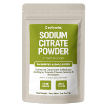 Coolinario Sodium Citrate Powder (56 g) pH Buffer & Emulsifier for Smooth Cheese, Sauces & Beverages | Enhances Creaminess & Reduces Acidity