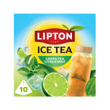Lipton Ice Tea, Green Tea Citrus Mint, 10 pyramid tea bags, Zero Calories, Zero