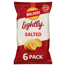 Walkers Lightly Salted Multipack Crisps 6x25g