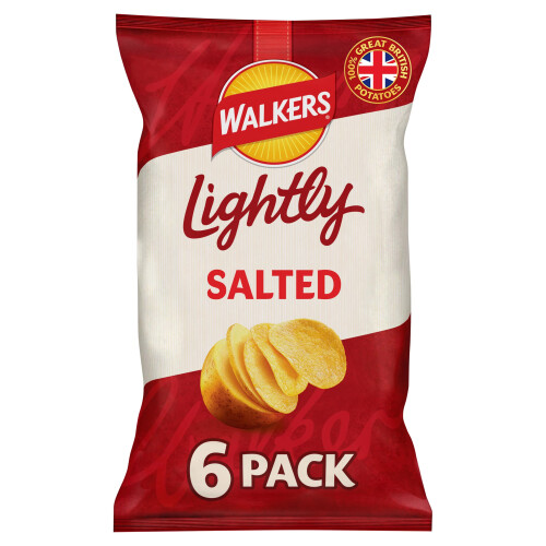 Walkers Walkers Lightly Salted Multipack Crisps 6x25g